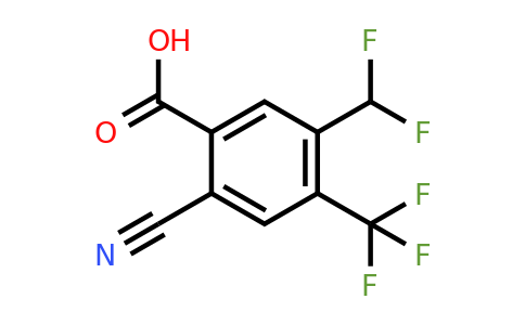 1807186-96-4 | 2-Cyano-5-difluoromethyl-4-(trifluoromethyl)benzoic acid