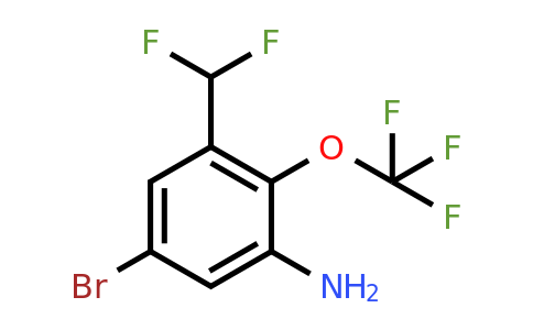 1807186-98-6 | 5-Bromo-3-difluoromethyl-2-(trifluoromethoxy)aniline