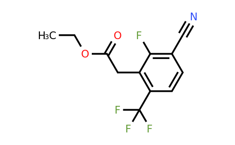 1807187-25-2 | Ethyl 3-cyano-2-fluoro-6-(trifluoromethyl)phenylacetate