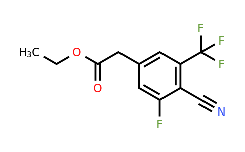 1807187-28-5 | Ethyl 4-cyano-3-fluoro-5-(trifluoromethyl)phenylacetate