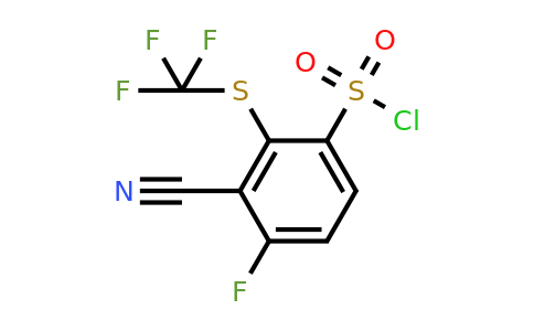 1807187-85-4 | 3-Cyano-4-fluoro-2-(trifluoromethylthio)benzenesulfonylchloride