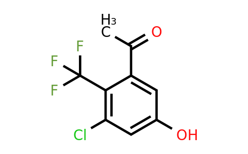 1807188-15-3 | 3'-Chloro-5'-hydroxy-2'-(trifluoromethyl)acetophenone