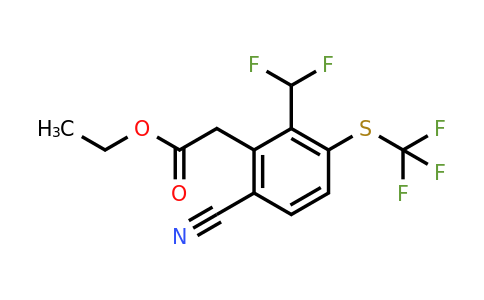 1807188-96-0 | Ethyl 6-cyano-2-difluoromethyl-3-(trifluoromethylthio)phenylacetate