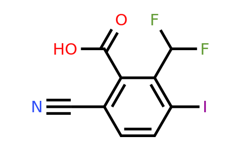 6-Cyano-2-difluoromethyl-3-iodobenzoic acid