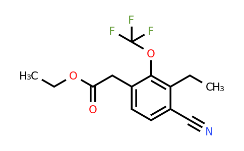 1807189-78-1 | Ethyl 4-cyano-3-ethyl-2-(trifluoromethoxy)phenylacetate