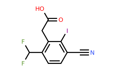 1807190-00-6 | 3-Cyano-6-difluoromethyl-2-iodophenylacetic acid