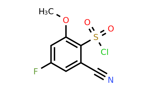 1807190-62-0 | 2-Cyano-4-fluoro-6-methoxybenzenesulfonylchloride