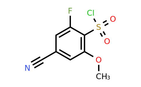 1807190-73-3 | 4-Cyano-2-fluoro-6-methoxybenzenesulfonylchloride