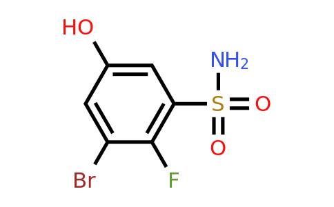 1807190-84-6 | 3-Bromo-2-fluoro-5-hydroxybenzenesulfonamide