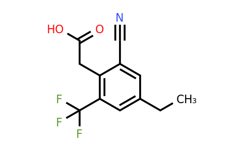 1807190-97-1 | 2-Cyano-4-ethyl-6-(trifluoromethyl)phenylacetic acid