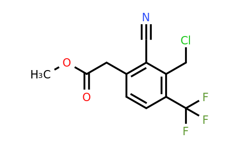 Methyl 3-chloromethyl-2-cyano-4-(trifluoromethyl)phenylacetate