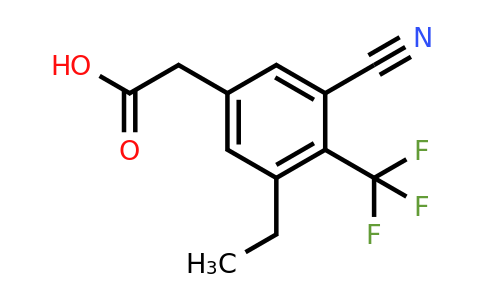 1807191-03-2 | 3-Cyano-5-ethyl-4-(trifluoromethyl)phenylacetic acid