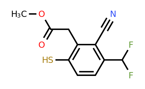 1807191-44-1 | Methyl 2-cyano-3-difluoromethyl-6-mercaptophenylacetate