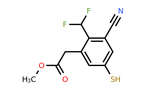 1807191-52-1 | Methyl 3-cyano-2-difluoromethyl-5-mercaptophenylacetate