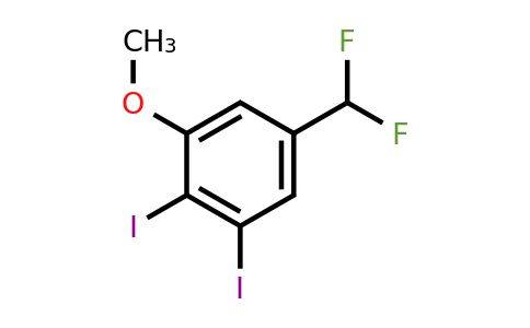 1807191-55-4 | 5-Difluoromethyl-2,3-diiodoanisole
