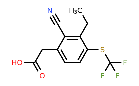 1807191-92-9 | 2-Cyano-3-ethyl-4-(trifluoromethylthio)phenylacetic acid