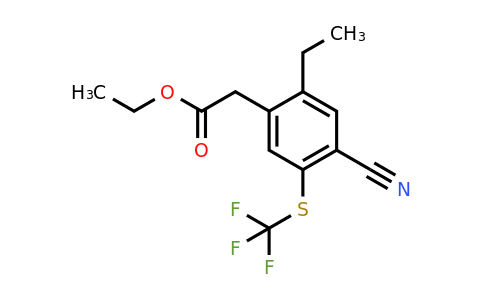 1807192-30-8 | Ethyl 4-cyano-2-ethyl-5-(trifluoromethylthio)phenylacetate