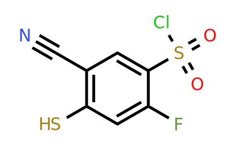 1807192-52-4 | 5-Cyano-2-fluoro-4-mercaptobenzenesulfonyl chloride