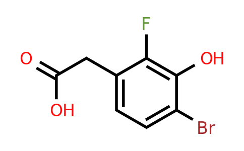 1807192-62-6 | 4-Bromo-2-fluoro-3-hydroxyphenylacetic acid