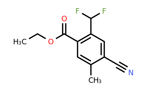 1807192-72-8 | Ethyl 4-cyano-2-difluoromethyl-5-methylbenzoate