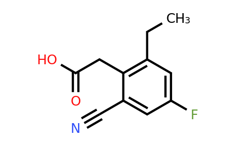 1807193-12-9 | 2-Cyano-4-fluoro-6-ethylphenylacetic acid