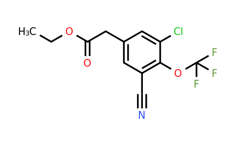1807193-14-1 | Ethyl 3-chloro-5-cyano-4-(trifluoromethoxy)phenylacetate