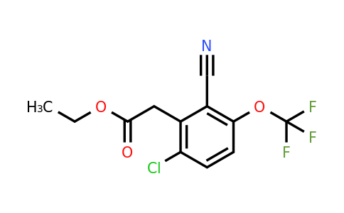 1807193-21-0 | Ethyl 6-chloro-2-cyano-3-(trifluoromethoxy)phenylacetate