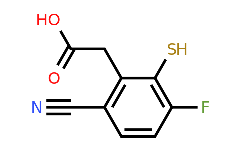 1807193-23-2 | 6-Cyano-3-fluoro-2-mercaptophenylacetic acid