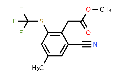 1807193-28-7 | Methyl 2-cyano-4-methyl-6-(trifluoromethylthio)phenylacetate