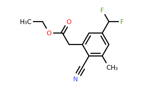 1807193-35-6 | Ethyl 2-cyano-5-difluoromethyl-3-methylphenylacetate
