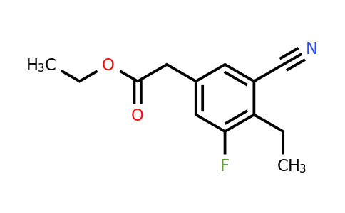 1807193-49-2 | Ethyl 3-cyano-5-fluoro-4-ethylphenylacetate