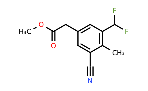 1807193-55-0 | Methyl 3-cyano-5-difluoromethyl-4-methylphenylacetate