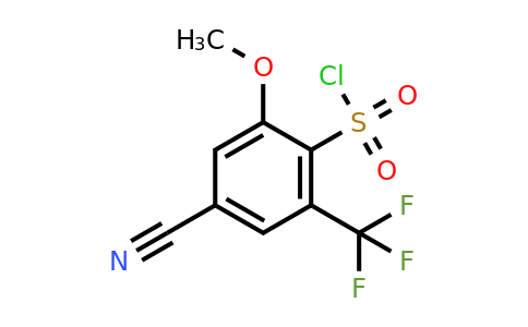 1807193-77-6 | 4-Cyano-2-methoxy-6-(trifluoromethyl)benzenesulfonylchloride
