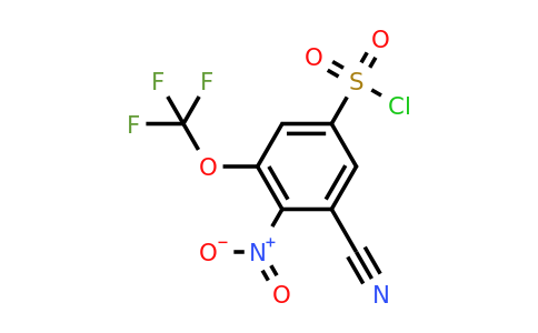 1807194-04-2 | 3-Cyano-4-nitro-5-(trifluoromethoxy)benzenesulfonylchloride