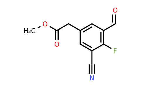 1807194-08-6 | Methyl 3-cyano-4-fluoro-5-formylphenylacetate