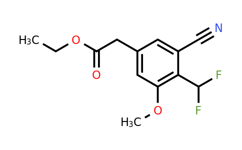 1807194-26-8 | Ethyl 3-cyano-4-difluoromethyl-5-methoxyphenylacetate
