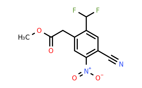 1807194-43-9 | Methyl 4-cyano-2-difluoromethyl-5-nitrophenylacetate