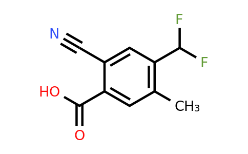 1807194-50-8 | 2-Cyano-4-difluoromethyl-5-methylbenzoic acid