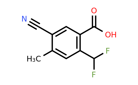 1807194-63-3 | 5-Cyano-2-difluoromethyl-4-methylbenzoic acid