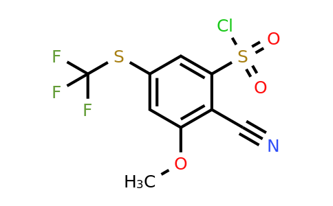 1807194-65-5 | 2-Cyano-3-methoxy-5-(trifluoromethylthio)benzenesulfonylchloride
