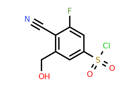 1807194-77-9 | 4-Cyano-3-fluoro-5-(hydroxymethyl)benzenesulfonyl chloride
