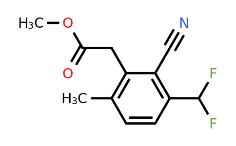 1807195-14-7 | Methyl 2-cyano-3-difluoromethyl-6-methylphenylacetate