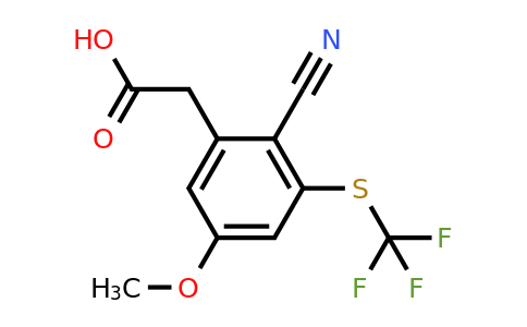 1807195-22-7 | 2-Cyano-5-methoxy-3-(trifluoromethylthio)phenylacetic acid