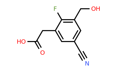 1807195-32-9 | 5-Cyano-2-fluoro-3-(hydroxymethyl)phenylacetic acid