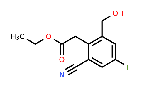 1807195-38-5 | Ethyl 2-cyano-4-fluoro-6-(hydroxymethyl)phenylacetate