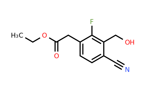 1807195-42-1 | Ethyl 4-cyano-2-fluoro-3-(hydroxymethyl)phenylacetate