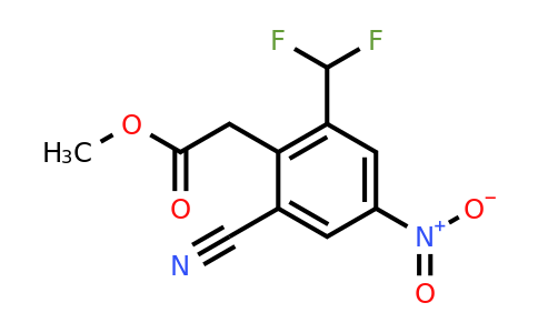 1807195-59-0 | Methyl 2-cyano-6-difluoromethyl-4-nitrophenylacetate
