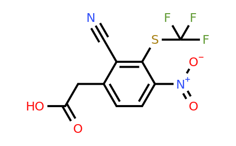 1807195-92-1 | 2-Cyano-4-nitro-3-(trifluoromethylthio)phenylacetic acid