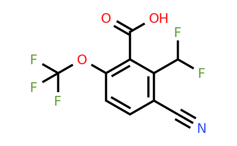 1807196-25-3 | 3-Cyano-2-difluoromethyl-6-(trifluoromethoxy)benzoic acid