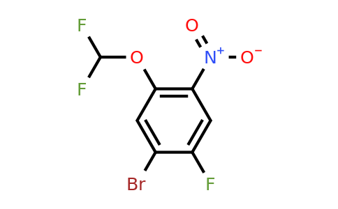 1807196-29-7 | 1-Bromo-5-difluoromethoxy-2-fluoro-4-nitrobenzene